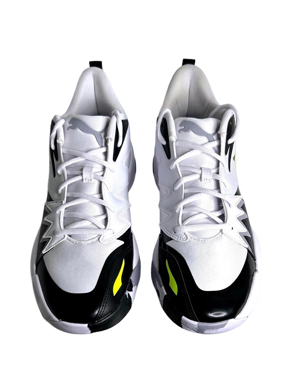 PUMA Identity of the Genetics Basketball Shoes "White/Lime" Men's 12 | NEW - Picture 2 of 7